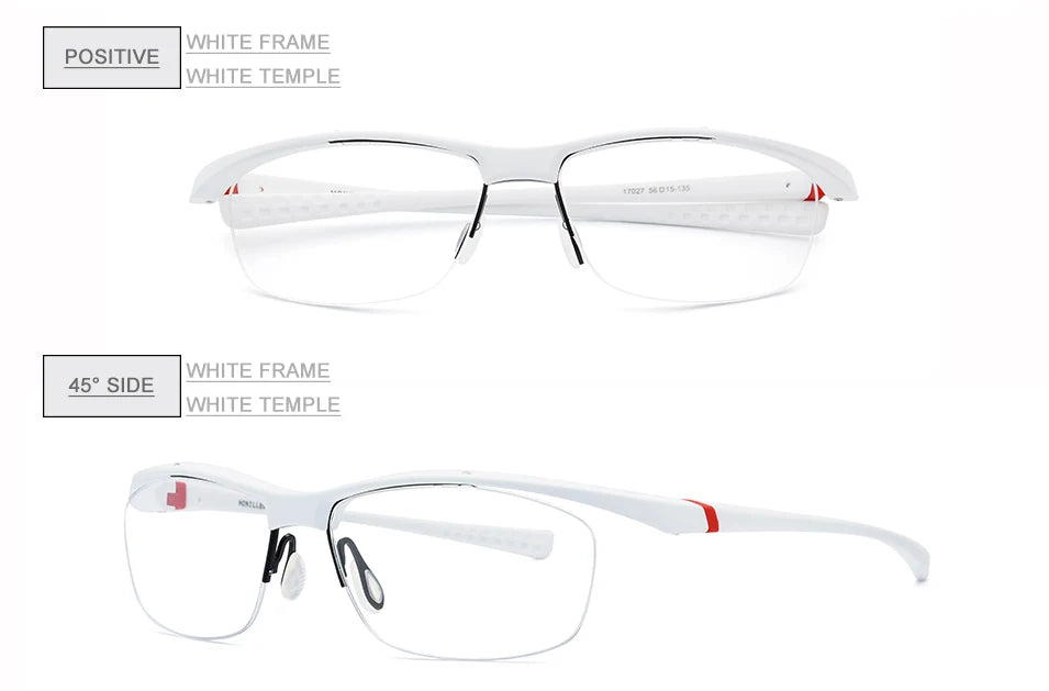 Hdcrafter Mens Semi Rim Rectangle TR 90 Sports Frame Eyeglasses 7027 — view 24 | Hdcrafter Eyeglasses at FuzWeb