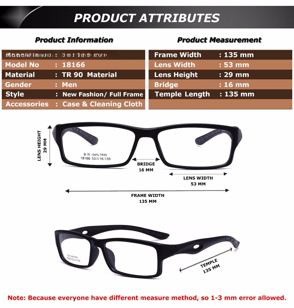 Chashma Womens Full Rim Square Tr 90 Titanium Sport Eyeglasses 18166 — view 1 | Chashma at FuzWeb