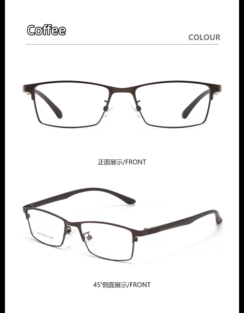 Kocolior Unisex Full Rim Square Alloy Reading Glasses 56198.