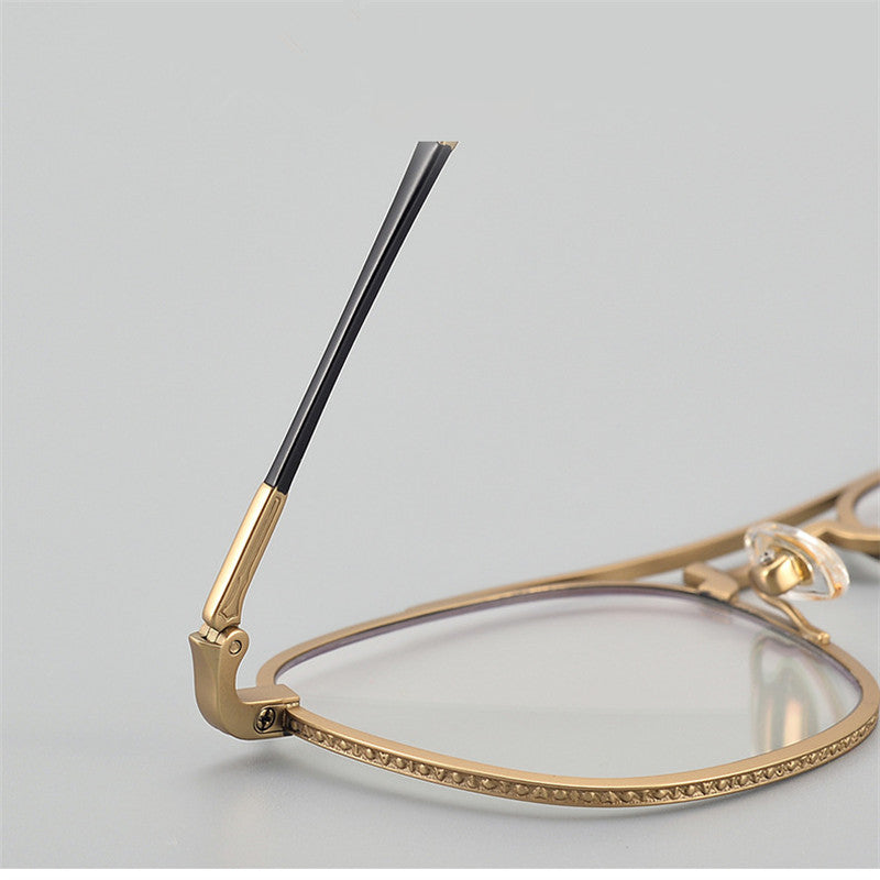 Aimee Unisex Full Rim Square Double Bridge Titanium Eyeglasses 195925 — view 2 | Aimee at FuzWeb