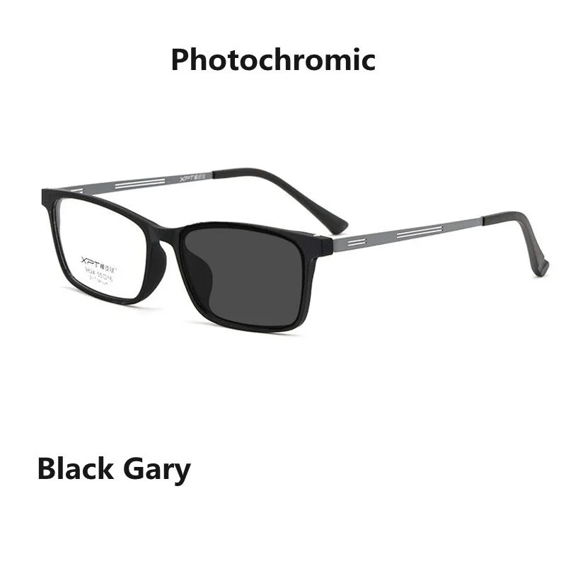 Kocolior Unisex Full Rim Square Titanium Alloy Hyperopic Reading Glasses 9824.