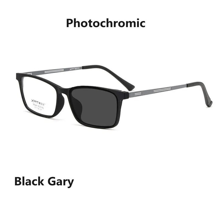 Kocolior Unisex Full Rim Square Titanium Alloy Hyperopic Reading Glasses 9824.