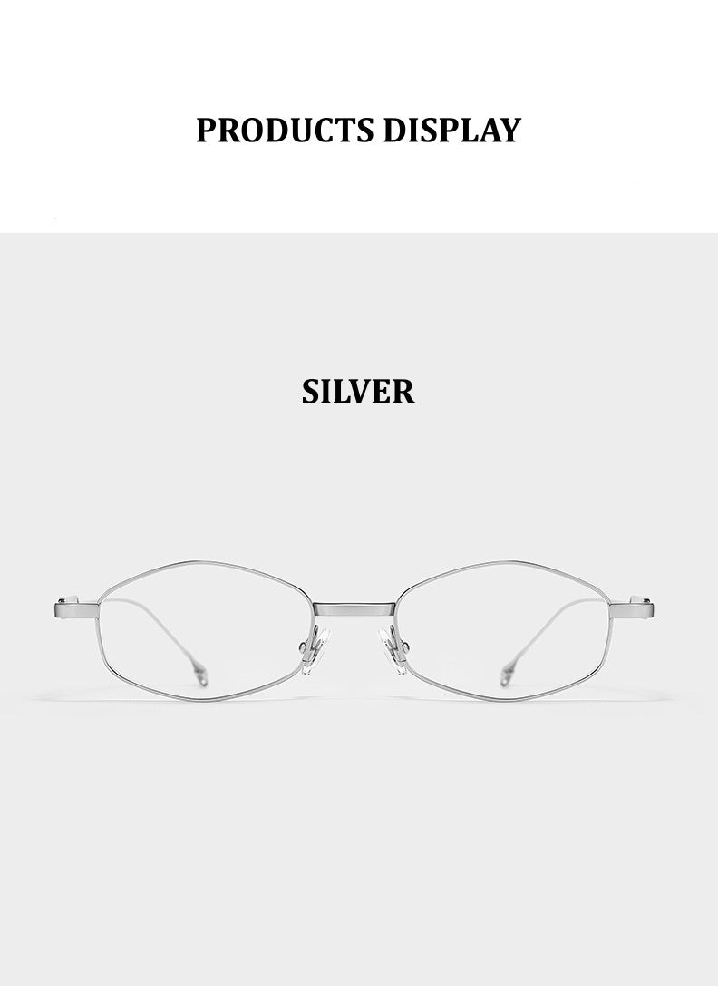 Chashma Ochki Unisex Full Rim Oval Titanium Eyeglasses 881218.