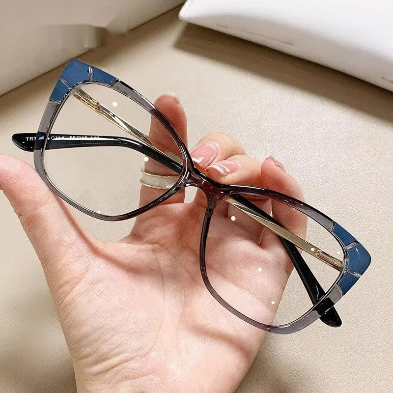 Chashma Womens Full Rim Square Cat Eye Tr 90 Alloy Eyeglasses 75721 — view 1 | Chashma at FuzWeb