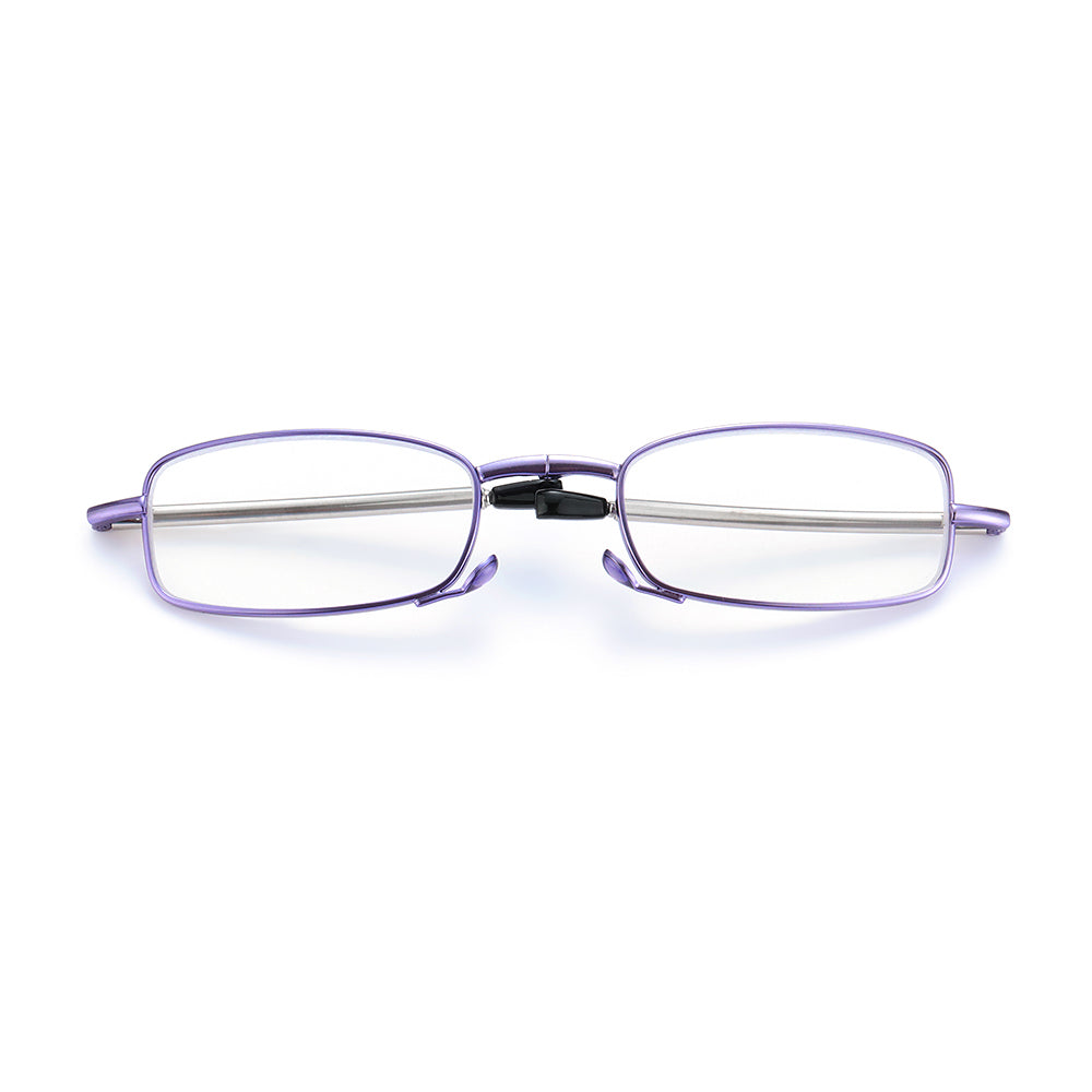 Gootrades Unisex Full Rim Square Alloy Foldable Reading Glasses 5923.