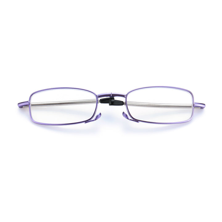 Gootrades Unisex Full Rim Square Alloy Foldable Reading Glasses 5923.