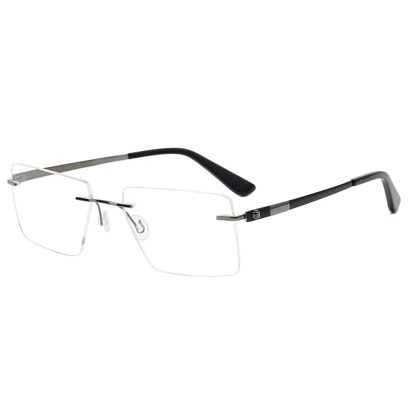 Krasivyy Unisex Rimless Square Screwless Titanium Eyeglasses 95015.