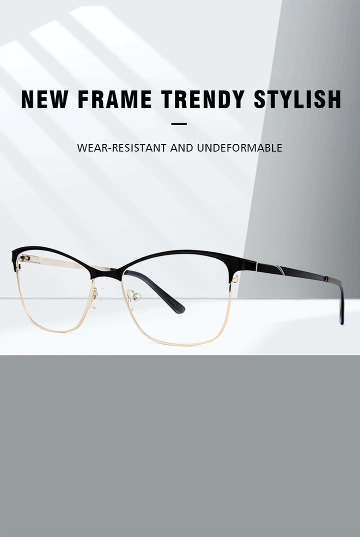 Kansept Womens Semi Rim Square Acetate Frames 220600 — view 1 | Kansept at FuzWeb