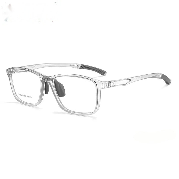 Chashma Ochki Unisex Full Rim Square Tr 90 Titanium Eyeglasses 960107.