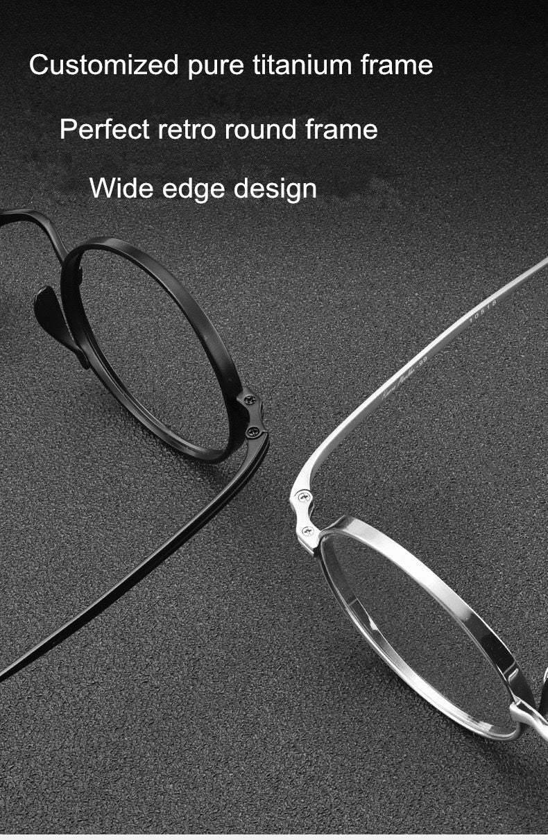 Aimee 999900 Women’s Full Rim Titanium Round Frames FuzWeb