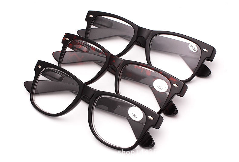 Hdcrafter Unisex Full Rim Square Acetate Frame Reading Glasses H9002 — view 1 | Hdcrafter Eyeglasses at FuzWeb