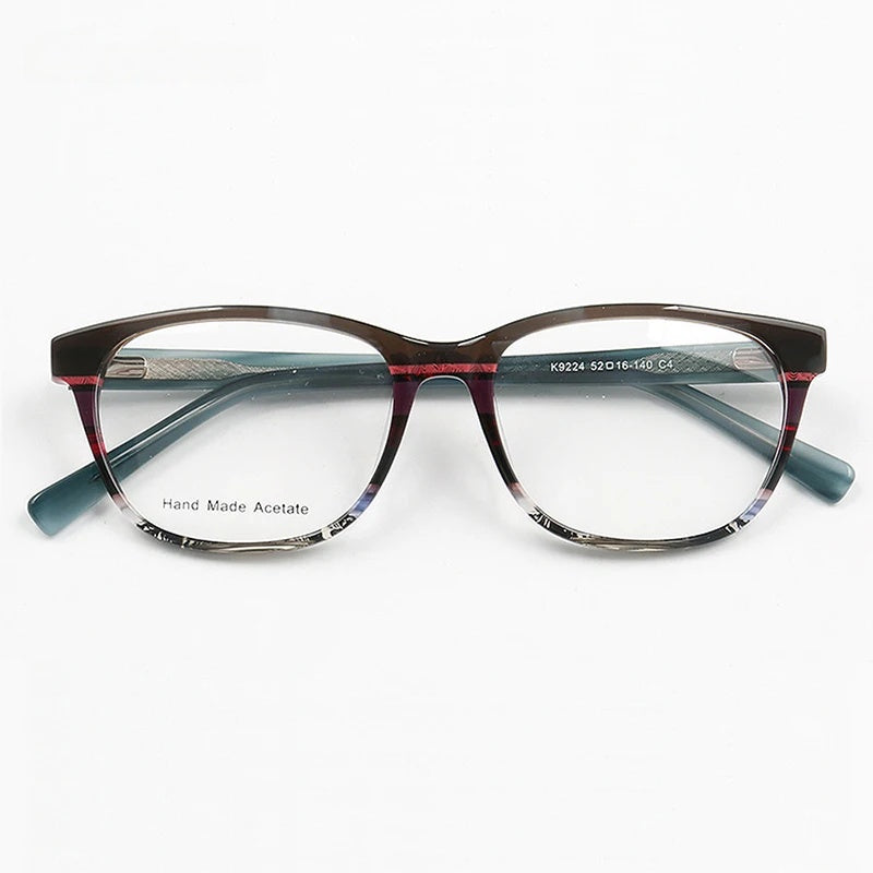 Chashma Ochki Unisex Full Rim Square Cat Eye Acetate Eyeglasses 9224 — view 9 | Chashma Ochki at FuzWeb