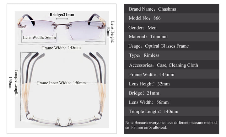 Size Chart Technical Specs
