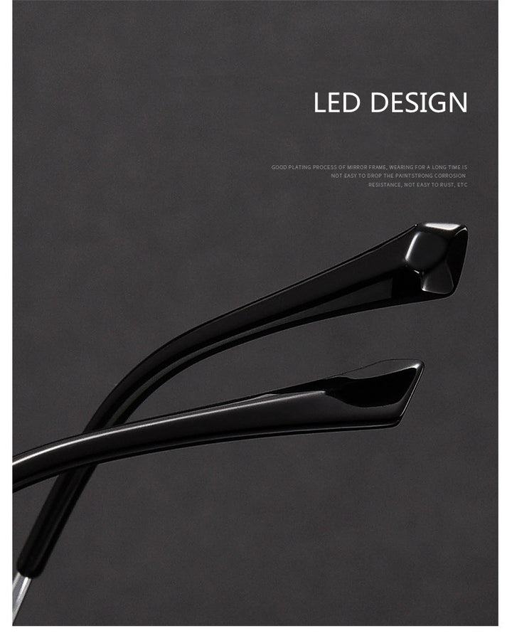 Kocolior Unisex Full Rim Square Alloy Hyperopic Reading Glasses 38010 — view 4 | Kocolior at FuzWeb