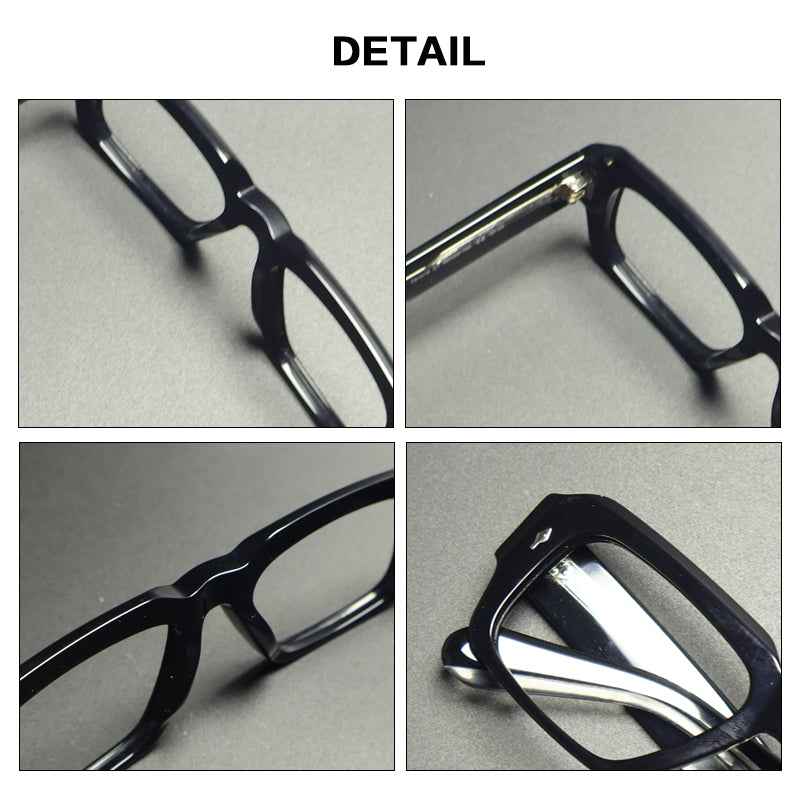 Gatenac Unisex Full Rim Big Square Acetate Reading Glasses G91019 — view 2 | Gatenac at FuzWeb