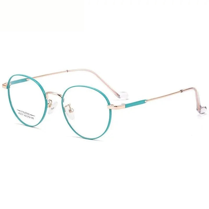 Chashma Ottica Unisex Full Rim Oval Stainless Steel Eyeglasses A017
