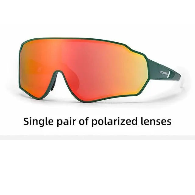 Rockbros Unisex Full Rim Rectangle Acetate Polarized Cycling Sunglasses 1000.