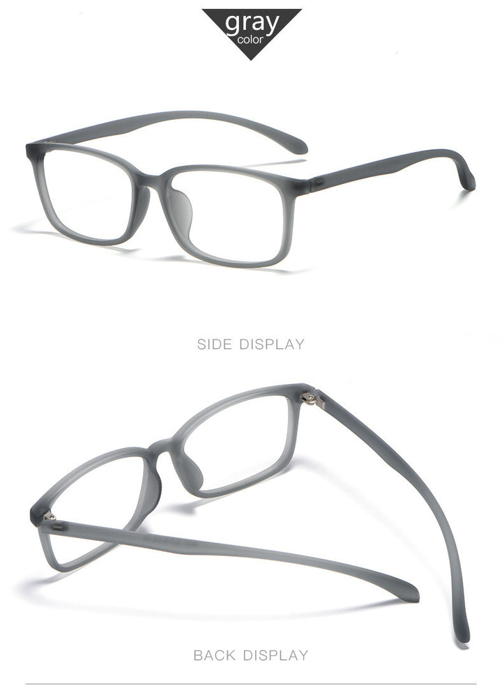 Kocolior Unisex Full Rim Square Tr 90 Hyperopic Reading Glasses 98007.