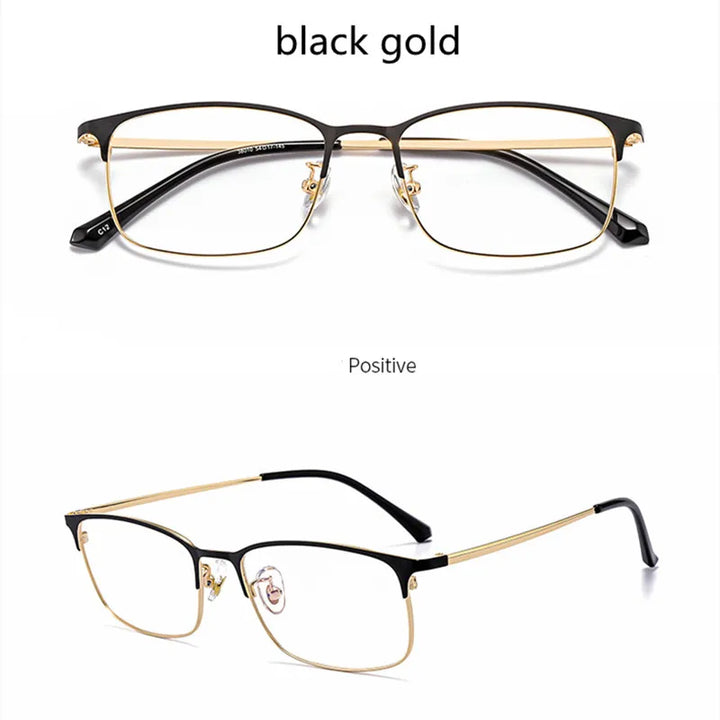 Kocolior Unisex Full Rim Square Alloy Hyperopic Reading Glasses 38010.
