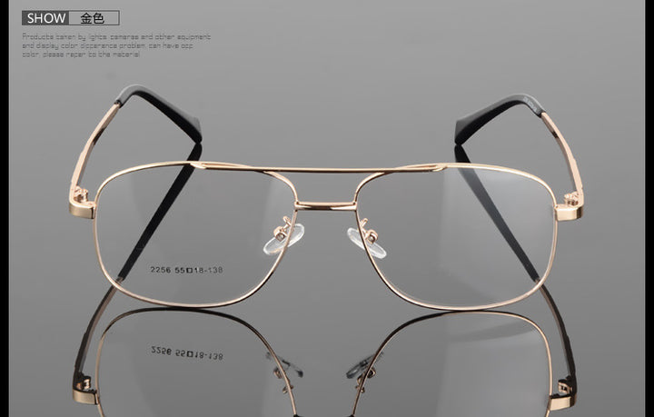 Unisex Alloy Frame Full Rim Eyeglasses 2256 — view 12 | Bclear at FuzWeb