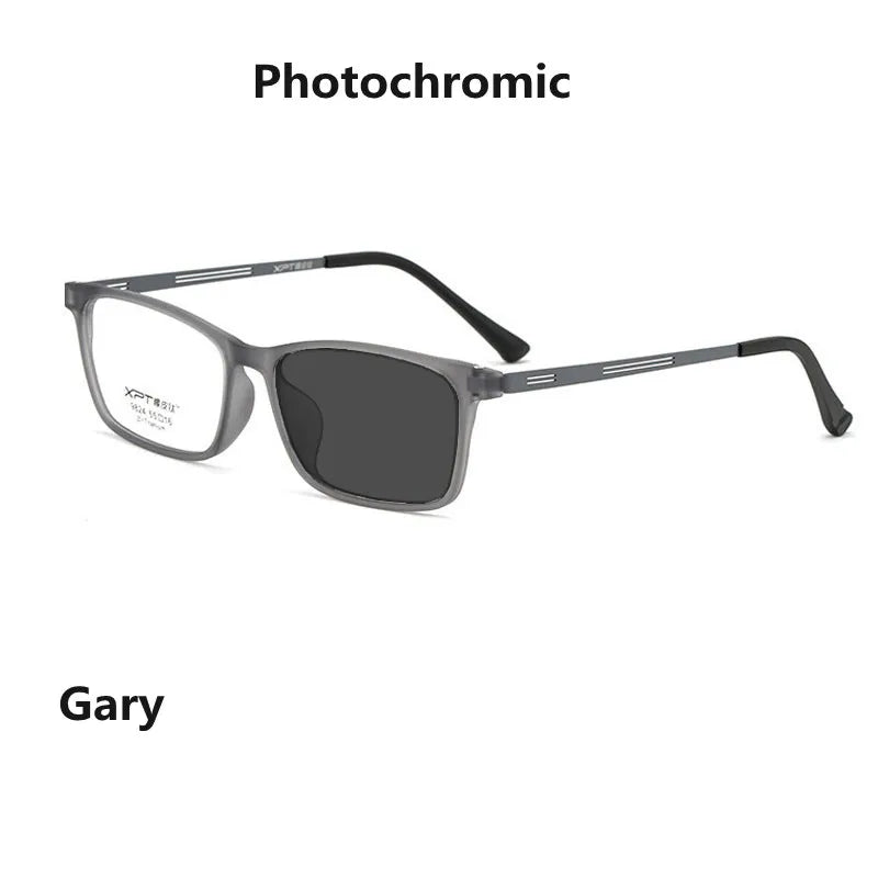 Kocolior Unisex Full Rim Square Titanium Alloy Hyperopic Reading Glasses 9824.