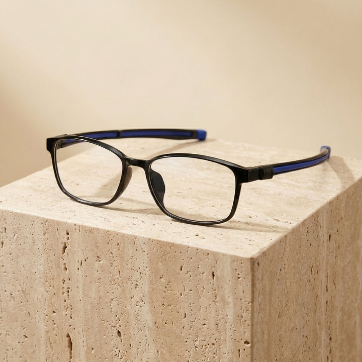 Chashma Ottica Women TR90 Titanium Eyeglasses 22204 - Black Blue