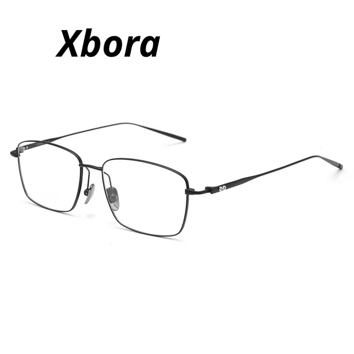 Xbora Unisex Full Rim Polygon Square Titanium Eyeglasses 177556