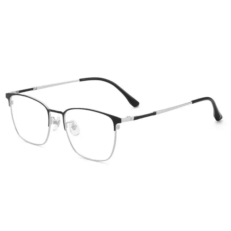 Kocolior Unisex Full Rim Square Acetate Alloy Hyperopic Reading Glasses 91872.