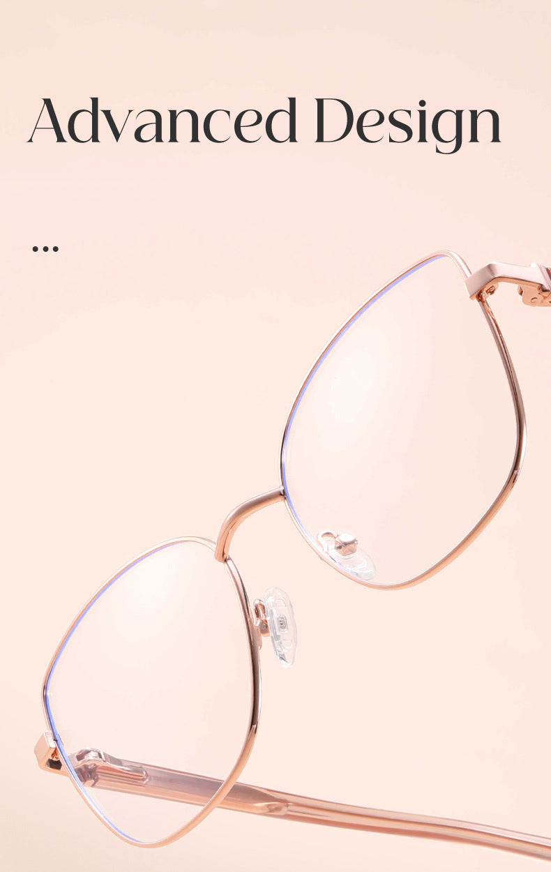Kansept Womens Full Rim Oval Cat Eye Tr 90 Alloy Reading Glasses 68002 — view 1 | Kansept at FuzWeb