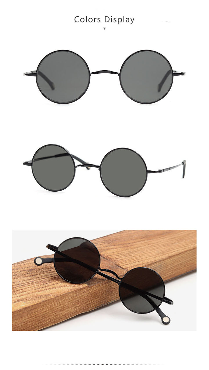 Hdcrafter Unisex Full Rim Round Alloy Polarized Sunglasses Ps7087s — view 6 | Hdcrafter Sunglasses at FuzWeb