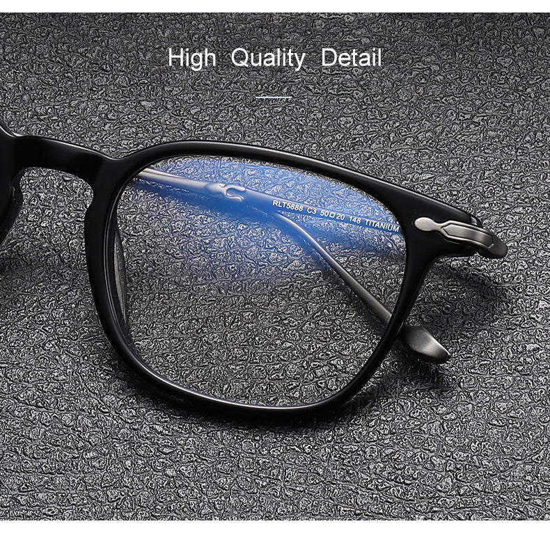 Krasivyy Mens Full Rim Square Titanium Acetate Eyeglasses 715888 — view 1 | Krasivyy at FuzWeb