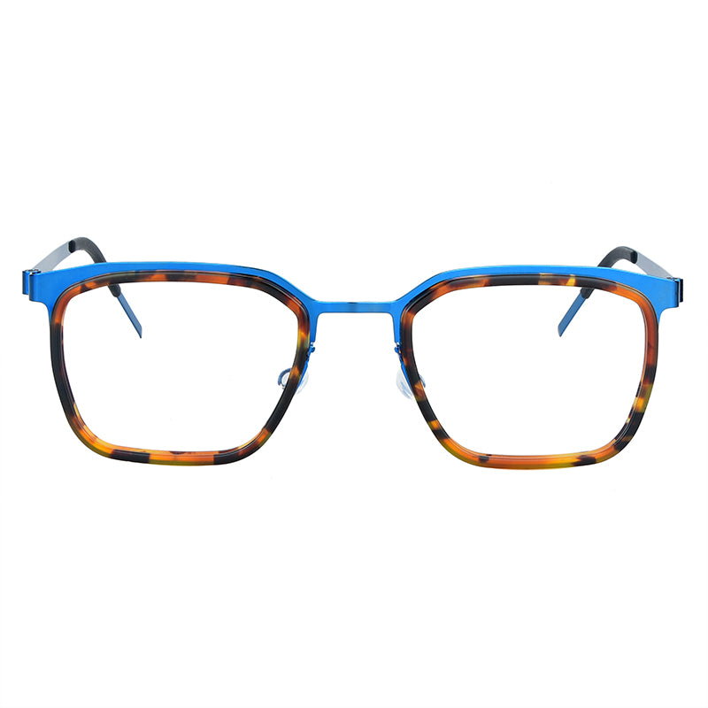 Bobbie Full Rim 976500 Unisex Titanium Square Frames FuzWeb