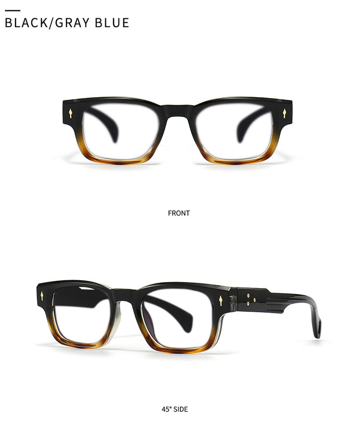 Kocolior Unisex Full Rim Rectangle Acetate Frames 341000 FuzWeb