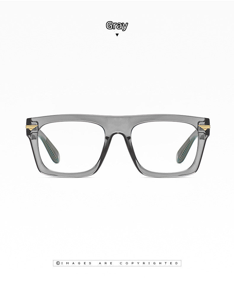 Kocolior Unisex Full Rim Square Acetate Hyperopic Reading Glasses 3394.