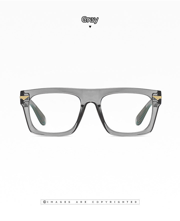 Kocolior Unisex Full Rim Square Acetate Hyperopic Reading Glasses 3394.