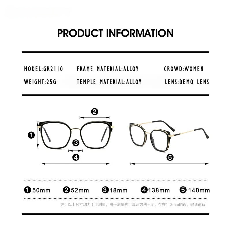 Kansept Womens Full Rim Square Tr 90 Alloy Reading Glasses 72110 — view 2 | Kansept at FuzWeb