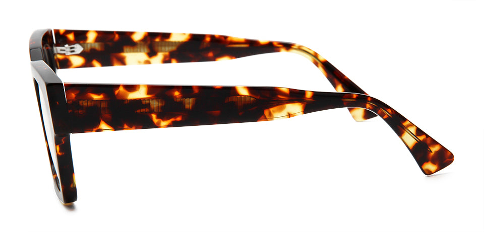 Esnbie Unisex Full Rim Square Brow Line Thick Acetate Eyeglasses 230581.