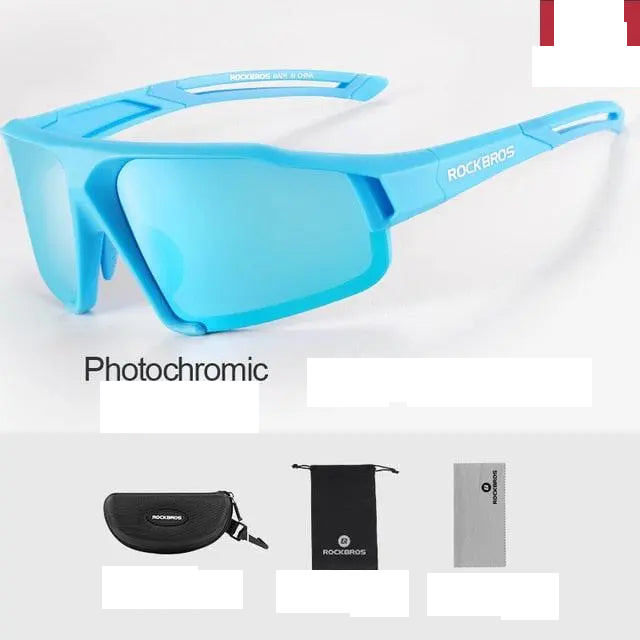 Rockbros Unisex Full Rim Rectangle Acetate Polarized Cycling Sunglasses 1000 Sunglasses RockBros SP216BB China 5lens or 1lens