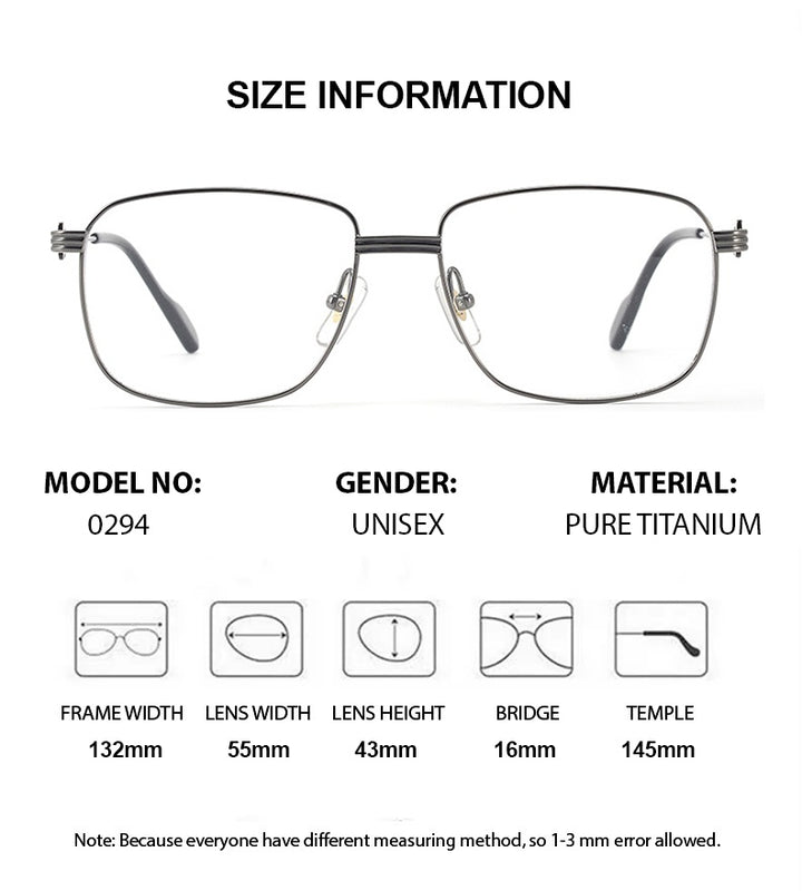 Chashma Ochki Womens Full Rim Small Square Titanium Eyeglasses 880294 — view 1 | Chashma Ochki at FuzWeb