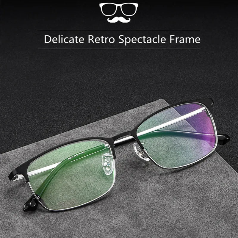 Kocolior Unisex Full Rim Square Alloy Hyperopic Reading Glasses 38010 — view 3 | Kocolior at FuzWeb