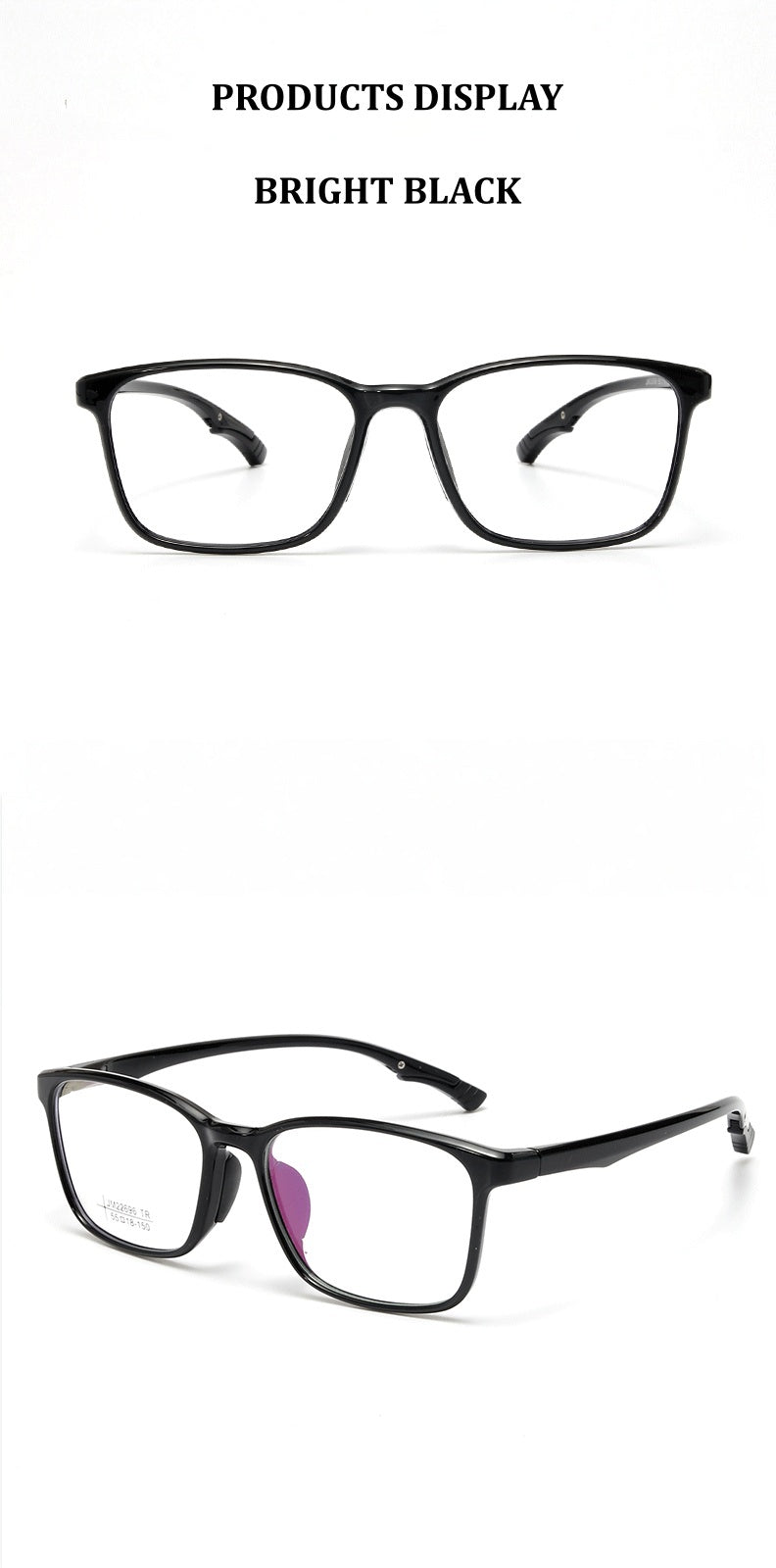Chashma Ochki Unisex Full Rim Square Brow Line Tr 90 Eyeglasses 822696 — view 2 | Chashma Ochki at FuzWeb