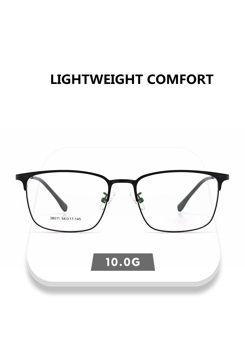 Kocolior Unisex Full Rim Square Alloy Hyperopic Reading Glasses 38011 — view 3 | Kocolior at FuzWeb