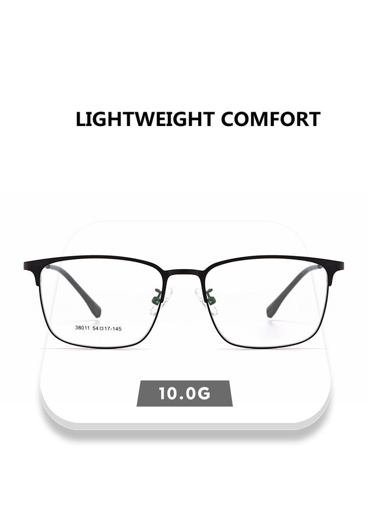 Kocolior Unisex Full Rim Square Alloy Hyperopic Reading Glasses 38011 — view 3 | Kocolior at FuzWeb