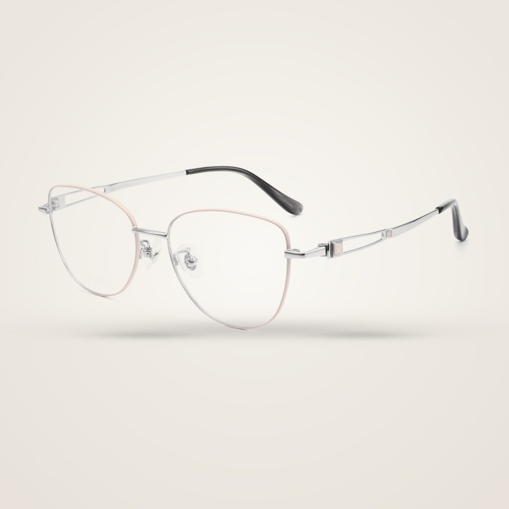 Bclear Women's Full Rim Polygon Pure Titanium Eyeglasses 80927BJZ — view 1 | Bclear at FuzWeb