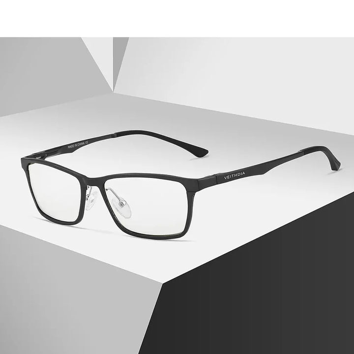 Hdcrafter Unisex Full Rim Rectangle Aluminum Magnesium Alloy Frames 870600 — view 1 | Hdcrafter Eyeglasses at FuzWeb