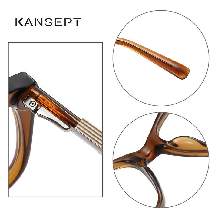 Kansept Womens Full Rim Square Cat Eye Acetate Reading Glasses 2909 — view 4 | Kansept at FuzWeb