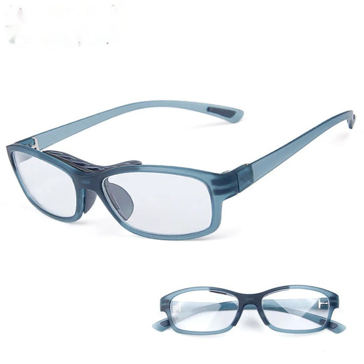 Chashma Ottica Unisex Full Rim Square Tr 90 Titanim Sport Goggle Eyeglasses 010.