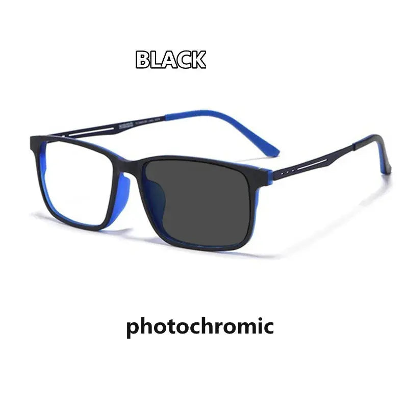 Kocolior Unisex Full Rim Square Tr 90 Titanium Hyperopic Reading Glasses F3003.