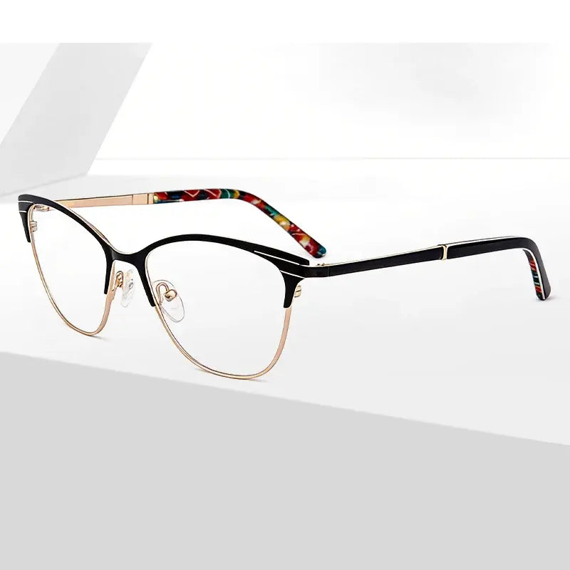 Kansept Women's Semi Rim Cat Eye Acetate Frames 221500 FuzWeb