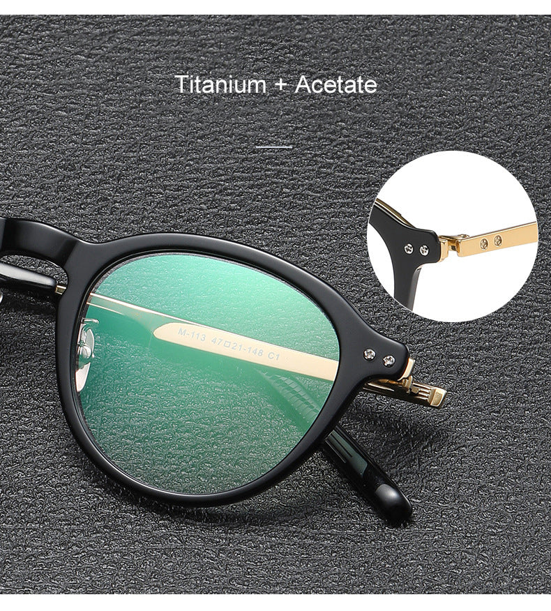 Krasivyy Womens Full Rim Oval Acetate Titanium Eyeglasses 422113 — view 1 | Krasivyy at FuzWeb